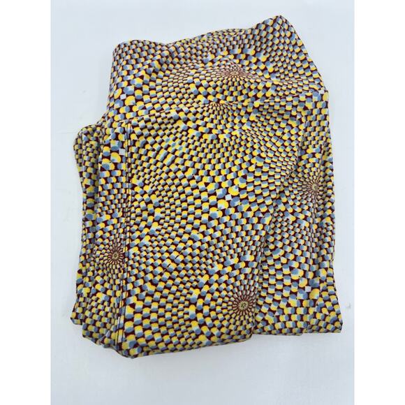 Multicolored Psychedelic Lu La Roe Leggings One Size - Picture 5 of 5